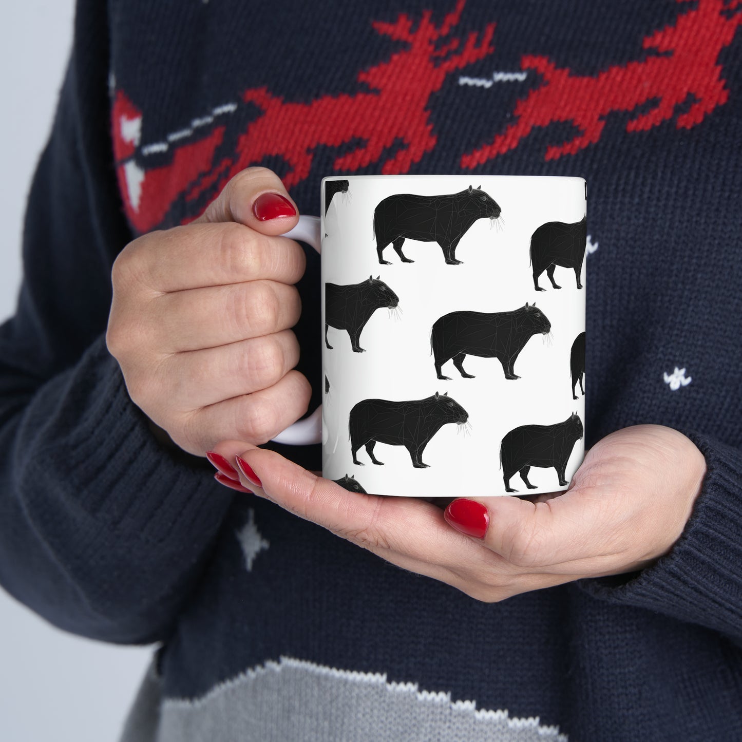 Capybara Pattern Mug