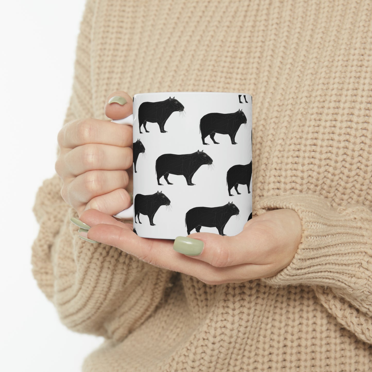 Capybara Pattern Mug