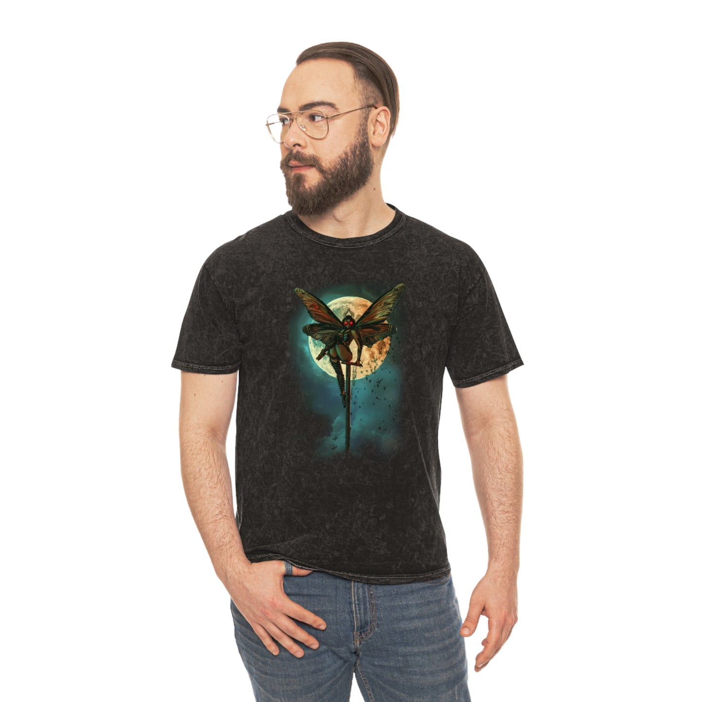 The Uncanny Mothwoman Mineral Wash T-Shirt